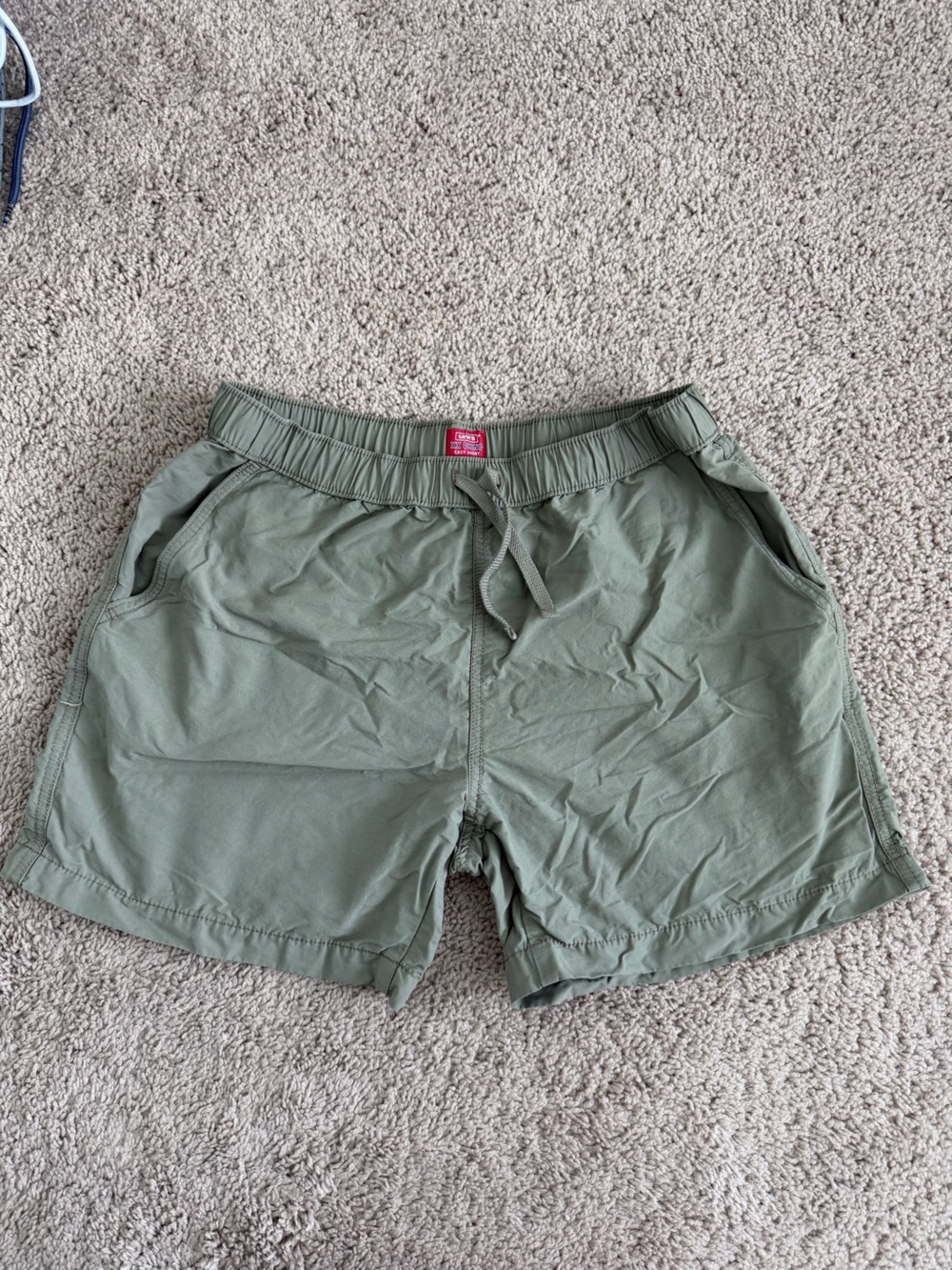 Levi's Olive Green Drawstring Men's Shorts